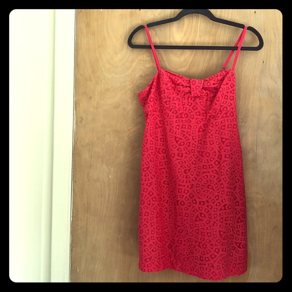 Lilly Pulitzer Dresses & Skirts - Lilly Pulitzer Bright Pink Bow Front Spaghetti Strap Sundress